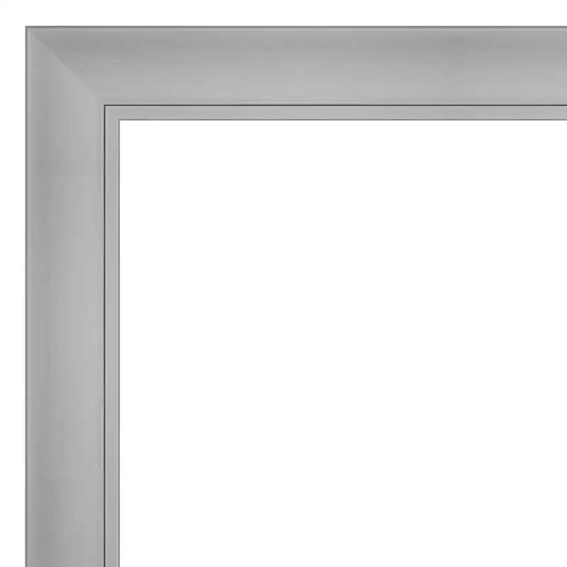Polished Nickel Rectangle Wall Mirror, Single