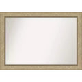 Amanti Art 41"x29" Non-Beveled Astor Champagne Wall Mirror : Modern Style, Polystyrene Frame, Includes Mount Hardware