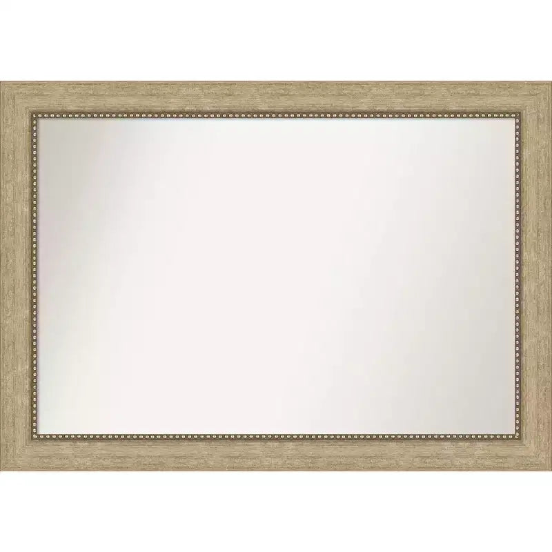 Amanti Art 41"x29" Non-Beveled Astor Champagne Wall Mirror : Modern Style, Polystyrene Frame, Includes Mount Hardware