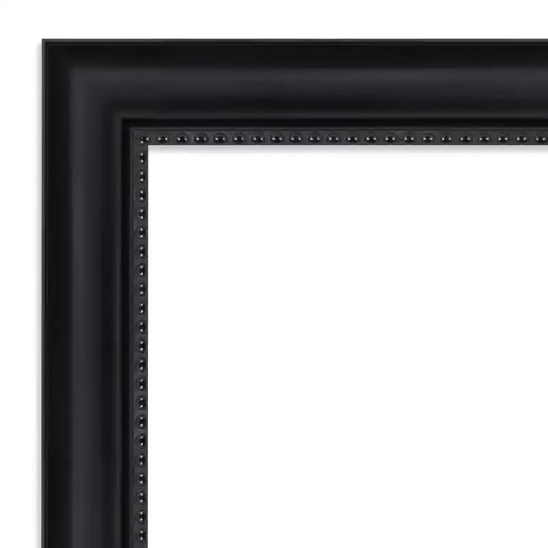 Black Rectangular Framed Wall Mirror – Single, 23" x 29"