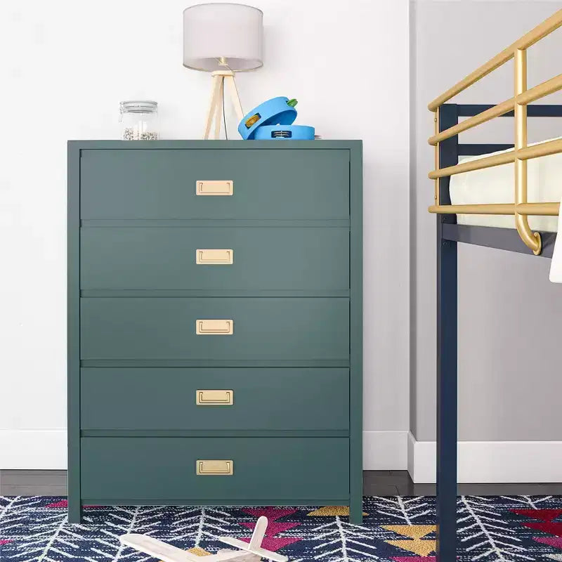 GDFStudio Harper 5-Drawer Manufactured Wood Dresser