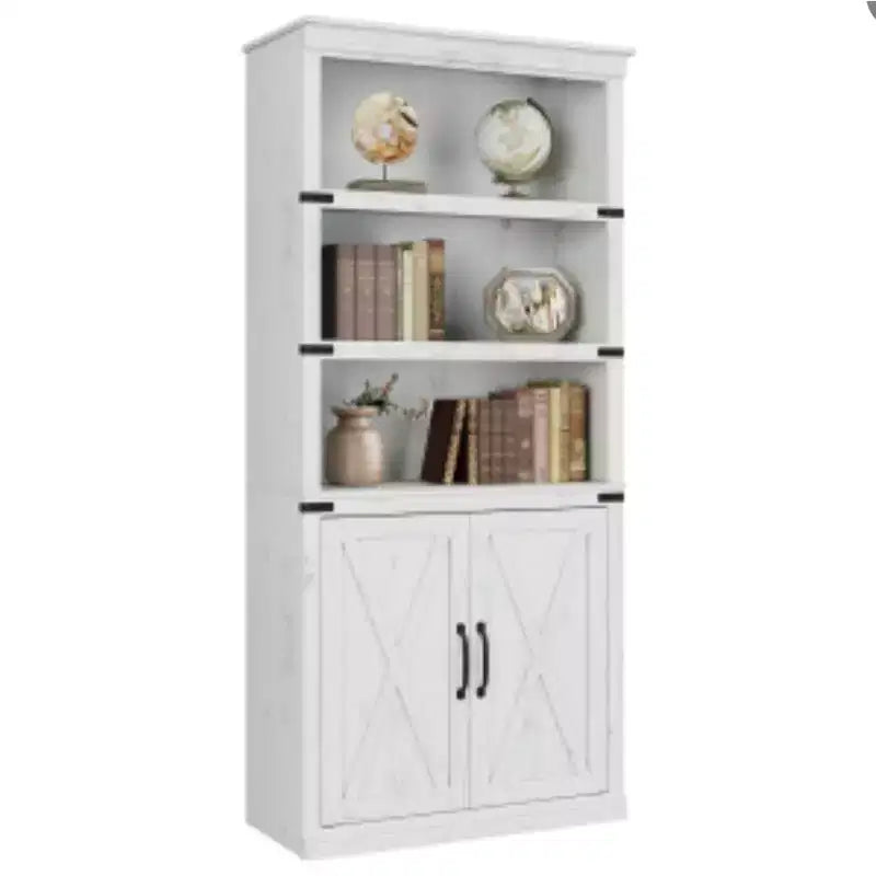 PB+MDF Retro 2-Door Bookcase