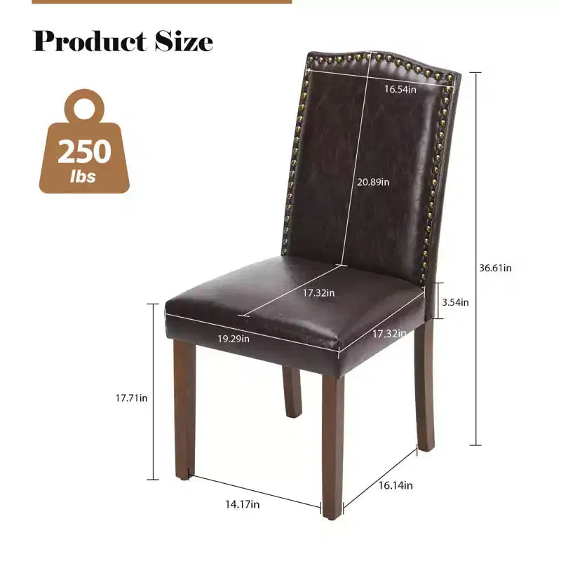 Beige/Black/Gray Retro High-Back Armless Dining Chair, Set of 2, Seats 1 per Chair