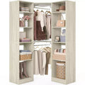 Besiost Corner Closet System with 12 Shelves