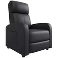 Recliner Chair for Adults, PU Leather Lazy Recliner Ergonomic Adjustable Single Sofa Enhanced with Side Pocket, Tall Back, Wide Arms & Padded Seat