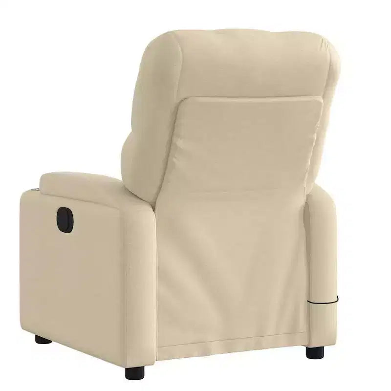 Massage Recliner Chair, Black/Cream/Dark Gray/Dark Green/Light Gray, Manual Recline, 1-Seater