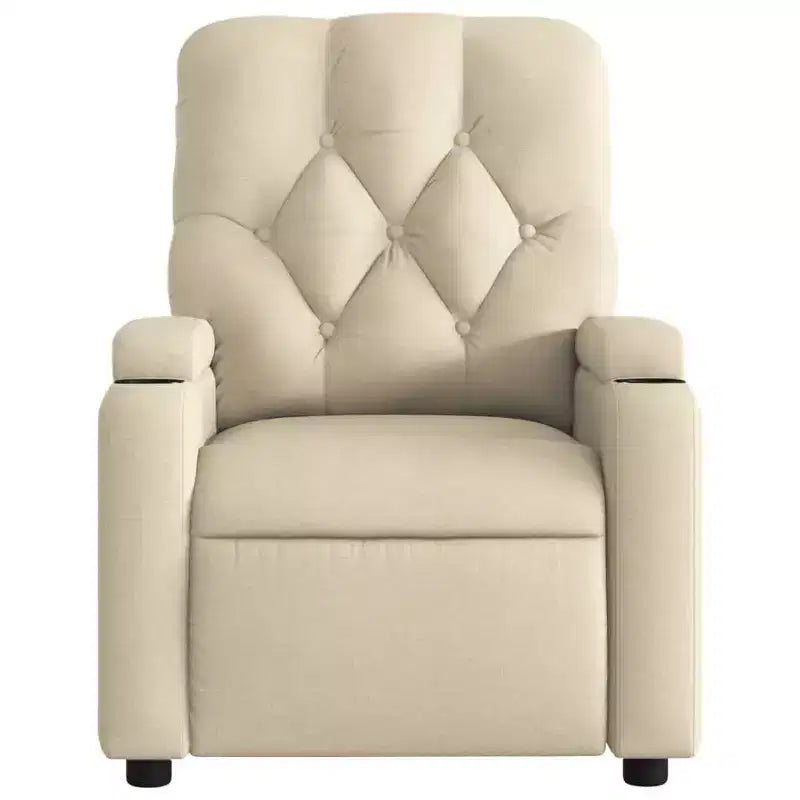 Massage Recliner Chair, Black/Cream/Dark Gray/Dark Green/Light Gray, Manual Recline, 1-Seater