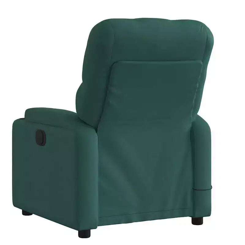 Massage Recliner Chair, Black/Cream/Dark Gray/Dark Green/Light Gray, Manual Recline, 1-Seater