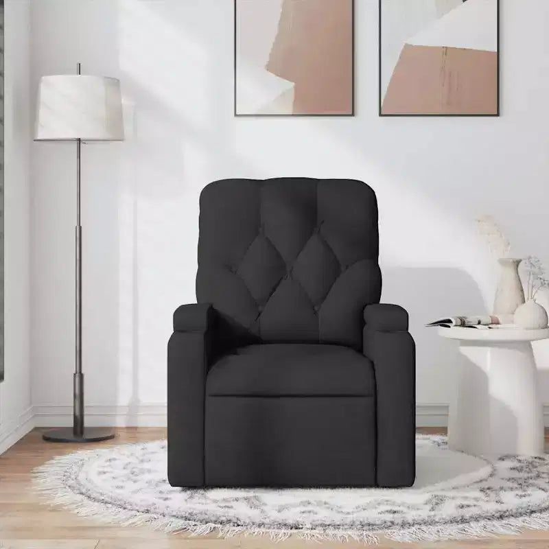 Massage Recliner Chair, Black/Cream/Dark Gray/Dark Green/Light Gray, Manual Recline, 1-Seater