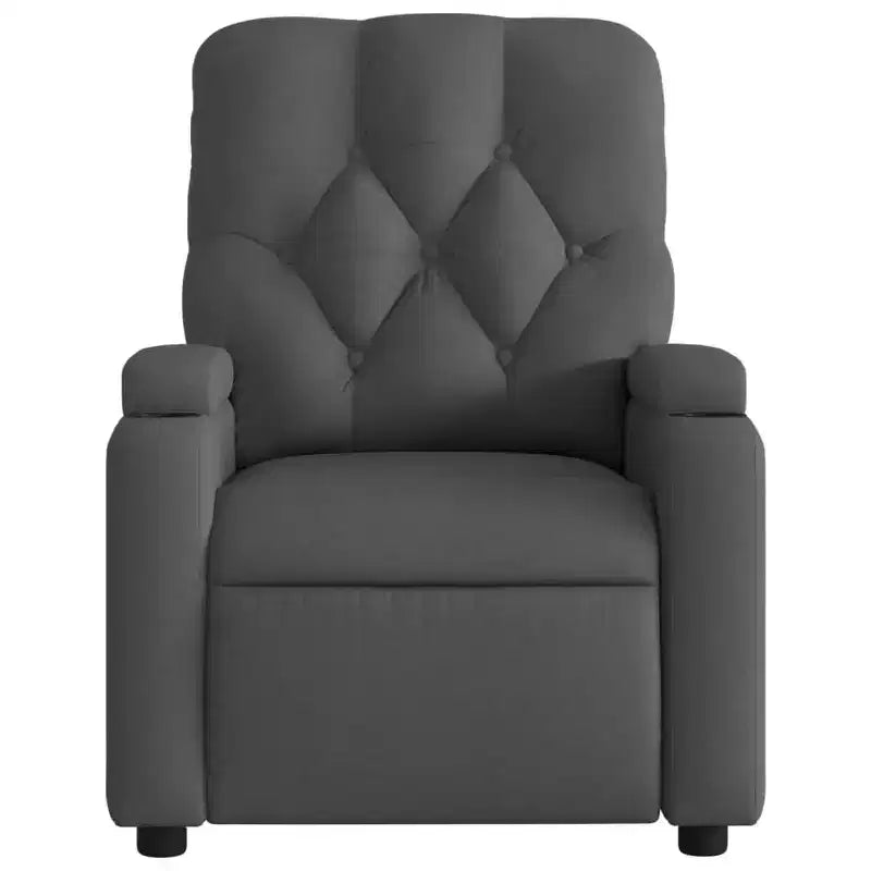 Massage Recliner Chair, Black/Cream/Dark Gray/Dark Green/Light Gray, Manual Recline, 1-Seater