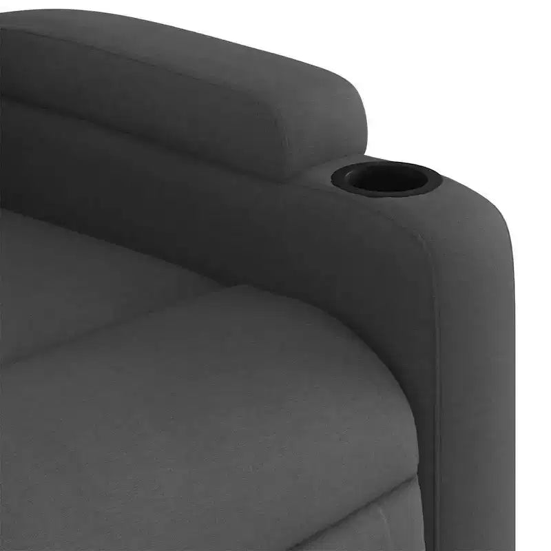 Massage Recliner Chair, Black/Cream/Dark Gray/Dark Green/Light Gray, Manual Recline, 1-Seater