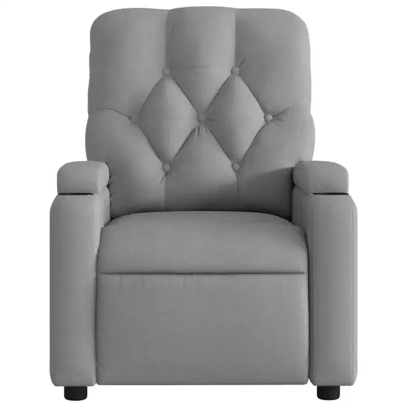 Massage Recliner Chair, Black/Cream/Dark Gray/Dark Green/Light Gray, Manual Recline, 1-Seater