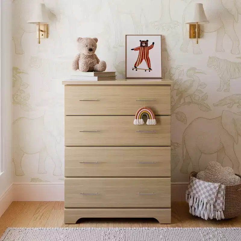 4-Drawer Kids Dresser with Anti-Tip System