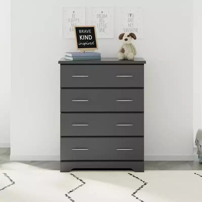 4-Drawer Kids Dresser with Anti-Tip System
