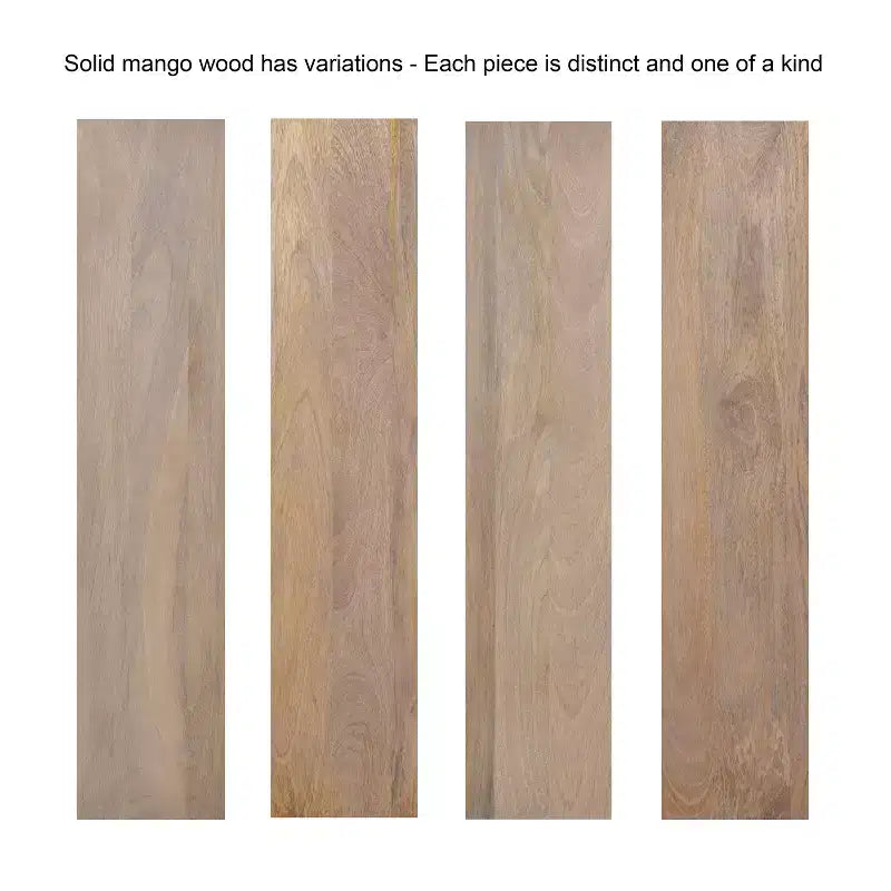 Natural Wood Floating Wall Shelf, 24", Set of 2