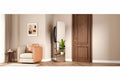 360 Rotating 66x14 Multifunctional Full Length Mirror with Hook Storage Rack Coat Rack with Mirror Solid Wood Floor Mirror Bedroom Space Saving