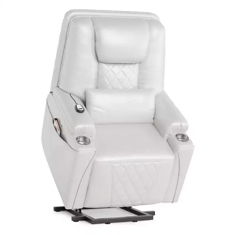 Faux Leather Power Lift Recliner Chair, 3-Position, 1-Seat