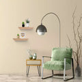 11.81 Maple Floating Shelf C invisible-bracket wood wall mount, perfect bathroom/bedroom/kitchen dcor or book/plant display, easy install.