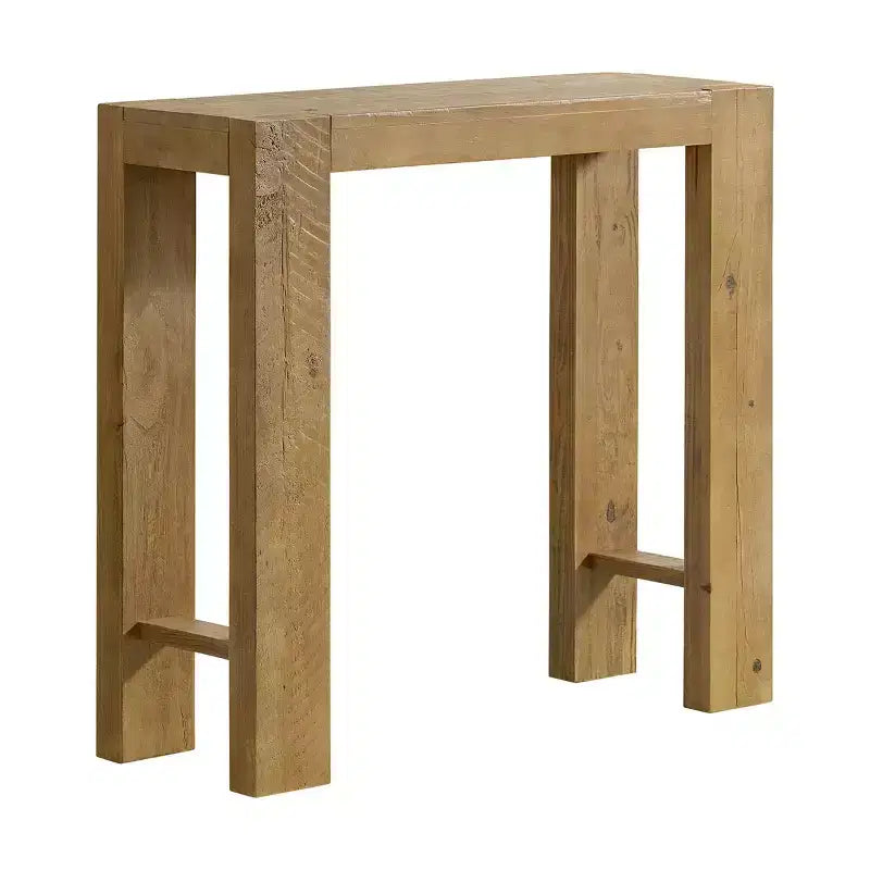 Black / Brown / Oak Solid Wood Narrow Console Table, Modern Farmhouse Style, 1-Person Use
