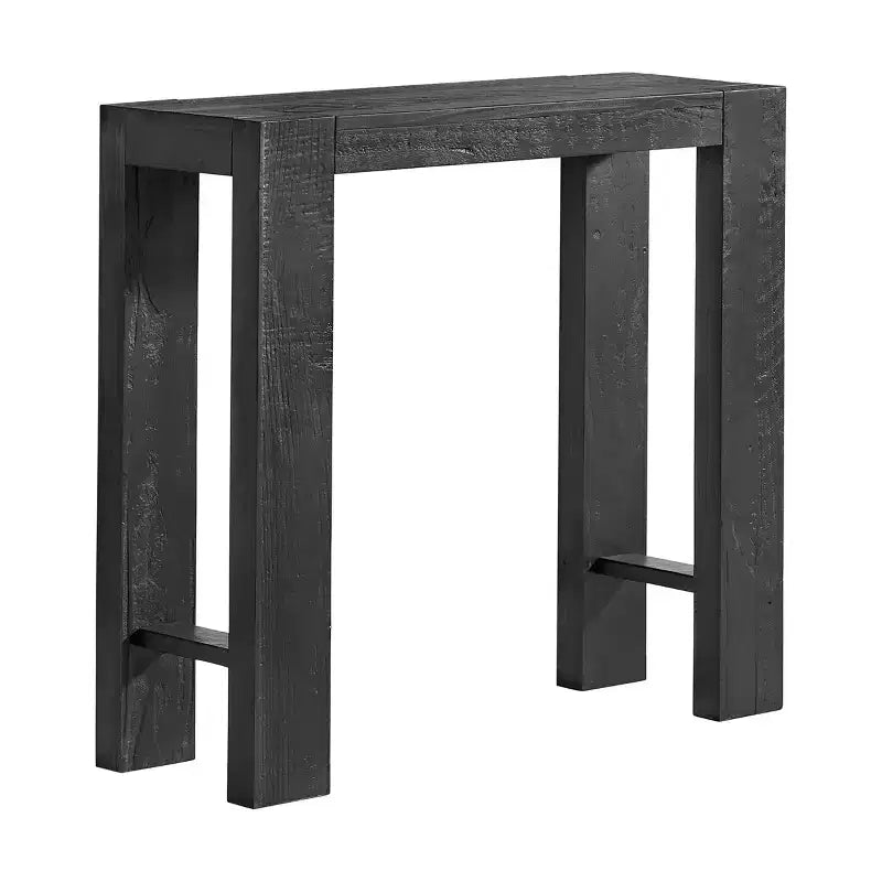 Black / Brown / Oak Solid Wood Narrow Console Table, Modern Farmhouse Style, 1-Person Use