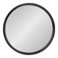 Kate and Laurel Prema Wood Framed Mirror, Black, 28 Diameter