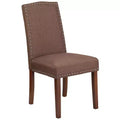 Flash Furniture HERCULES Hampton Hill Series Parsons Chair with Accent Nail Trim