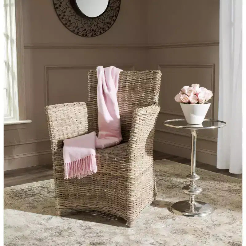 Natural Rattan Arm Chair, Single Seat