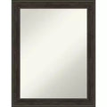 Amanti Art Shipwreck Greywash Narrow Non-Beveled Bathroom Wall Mirror 28 x 22 in.